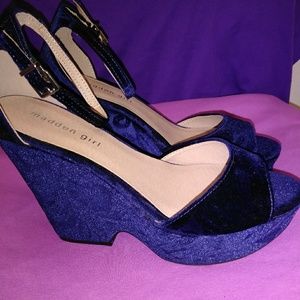 Beautiful Blue Platform Madden Girl Shoes